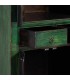 Armario madera verde patinado con herrajes bronce oriental 6
