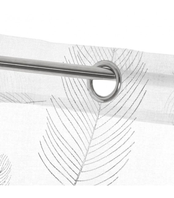 SET 2 VISILLOS 140 X 260 RACOL ESTAMPADO GRIS PLATA