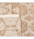 Alfombra grande boho en algodón y yute con tonos naturales suaves 4