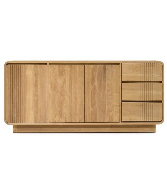 APARADOR 180 X 45 X 80 YERE MADERA MACIZA TECA NATURAL