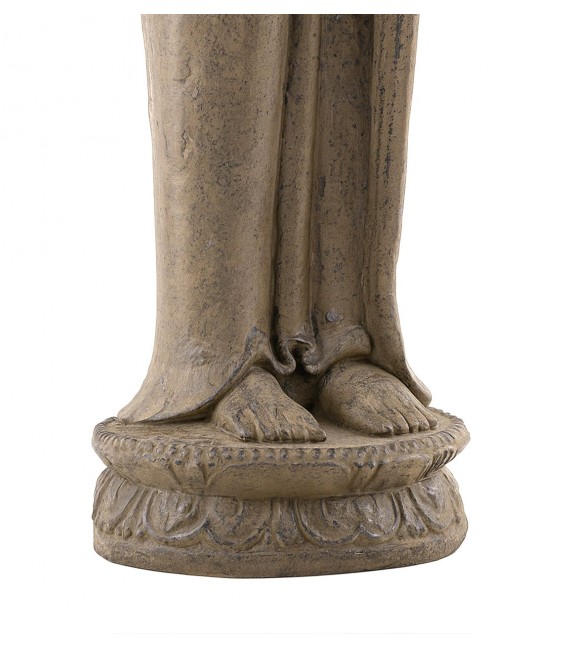 Figura decorativa estilo étnico con acabado bronce antiguo 3