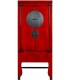 Armario alacena oriental rojo lacado con herrajes patinados 1