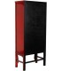 Armario alacena oriental rojo lacado con herrajes patinados 3