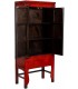 Armario alacena oriental rojo lacado con herrajes patinados 2