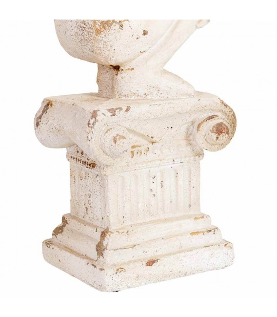 Figura decorativa clásica alta acabado piedra vieja decapada 7