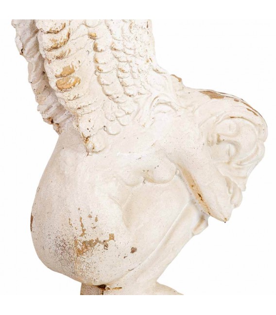 Figura decorativa clásica alta acabado piedra vieja decapada 6
