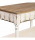 Consola clásica vintage XL blanca decapada que aporta calidez3