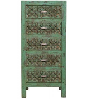 Sinfonier étnico verde tallado que aporta carácter y personalidad1