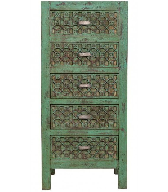 Sinfonier étnico verde tallado que aporta carácter y personalidad1