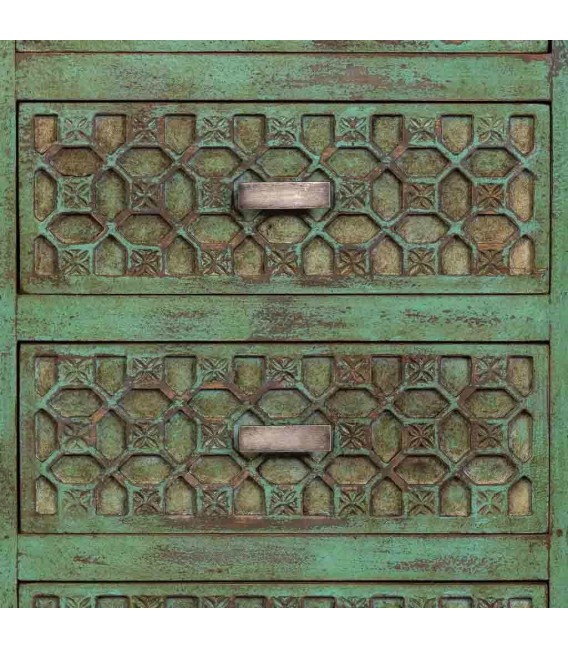 Sinfonier étnico verde tallado que aporta carácter y personalidad5