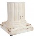 Columna decorativa baja clásica en blanco envejecido con estilo 3