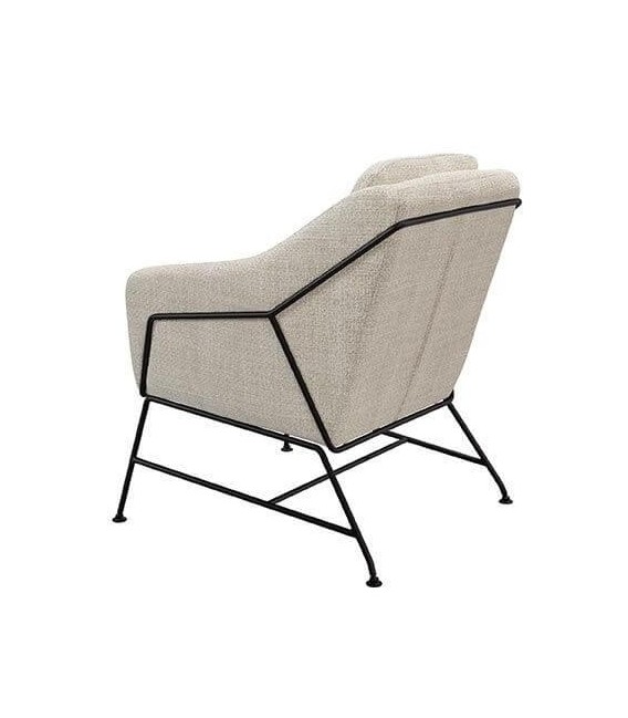 Butaca Contemporánea Tapizada en Color Beige3