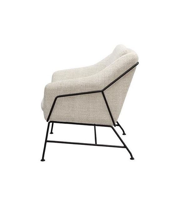 Butaca Contemporánea Tapizada en Color Beige2