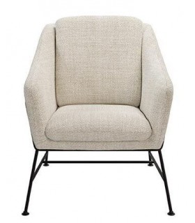 Butaca Contemporánea Tapizada en Color Beige1