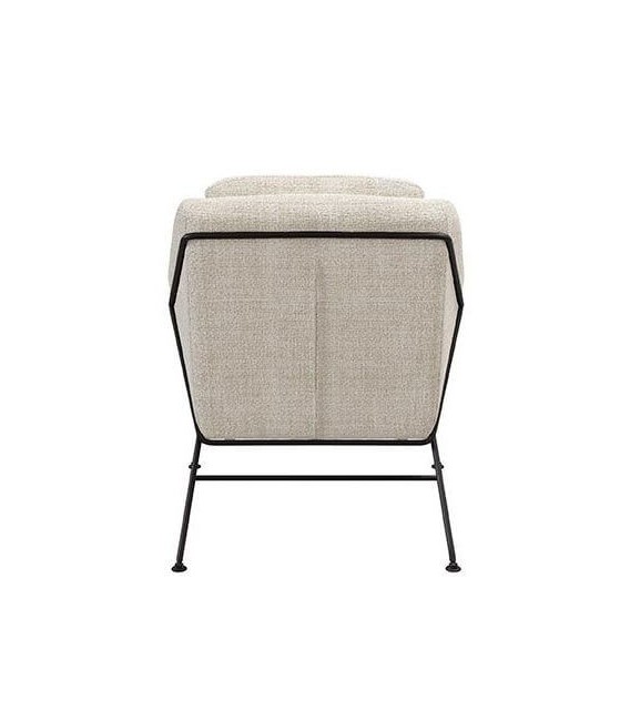 Butaca Contemporánea Tapizada en Color Beige4