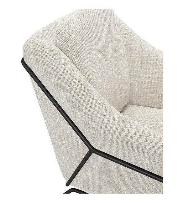 BUTACA 66 X 70 X 80 DOSENE METAL NEGRO TEXTIL MENTA