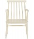 Sillón de comedor colonial en madera lacada color crema1