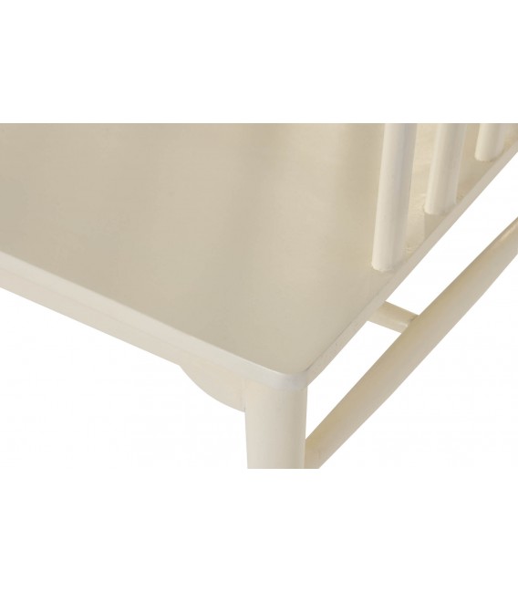 Sillón de comedor colonial en madera lacada color crema5