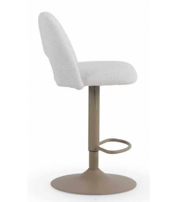 Set de 2 taburetes giratorios blancos regulables estilo moderno3