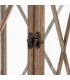 Farol clásico alto de madera y metal decorativo con cristal alto5