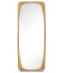 Espejo vestidor boho en teca natural para dormitorio y vestidor