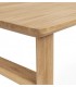 Mesa de comedor boho en madera maciza de teca natural2
