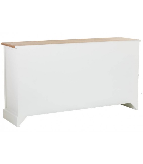 Aparador  lacado en blanco tapa natural estilo rustico contemporáneo3