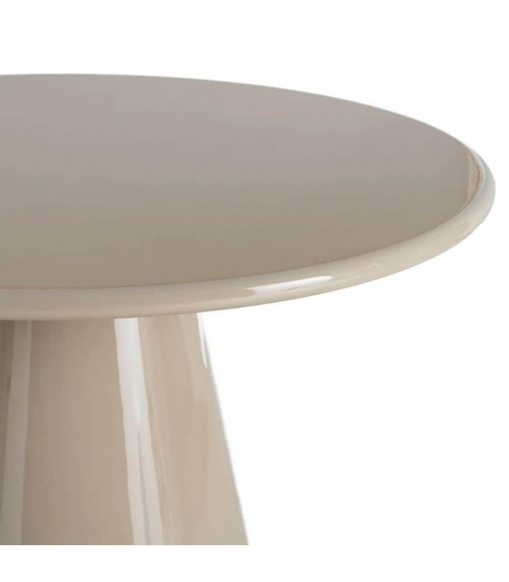 mesa comedor redonda lacada topo brillo contemporánea diseño2