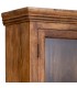 Vitrina de madera maciza de mango color nogal con dos puertas4