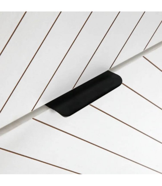 Zapatero de MDF blanco con tres puertas y zapateros dobles altos2