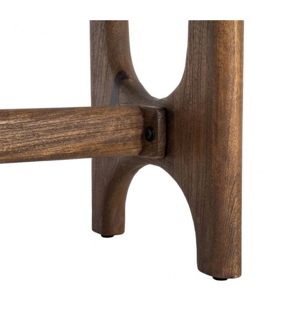 Consola de entrada de madera de mango color nogal grande 3