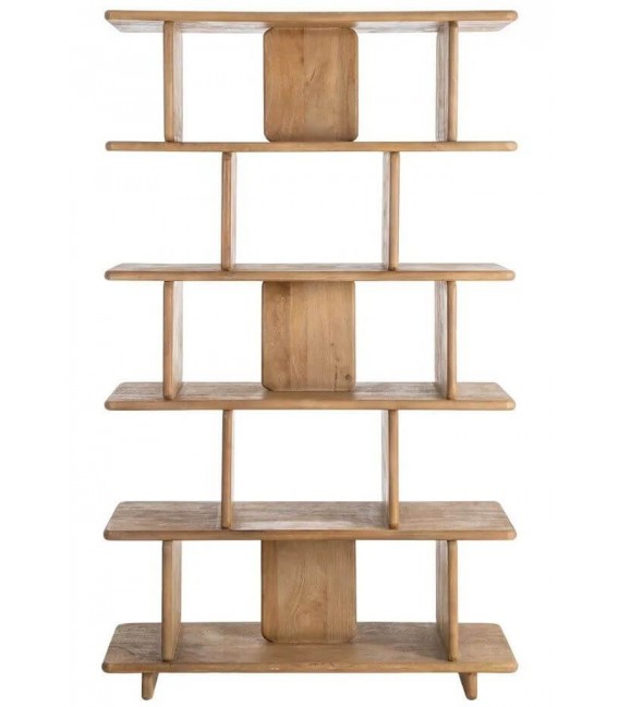 Estantería de madera maciza de mango natural irregular 2