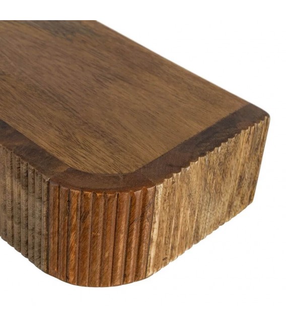 Consola de entrada suspendida de madera de mango color miel 1