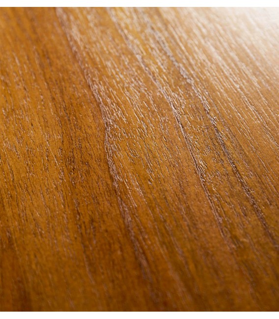 Mesa de comedor rectangular fija de madera de mindi color miel3