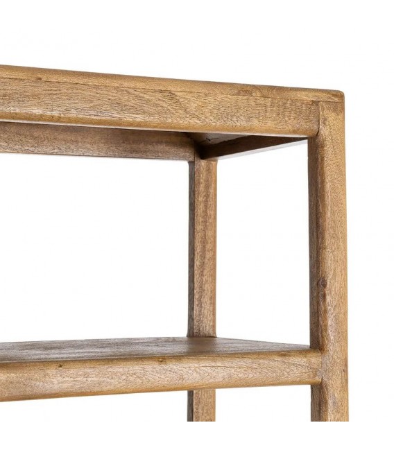 Estantería irregular de madera maciza de mango acabado natural 2
