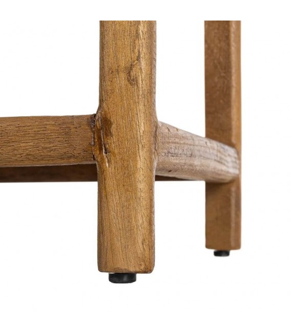 Estantería irregular de madera maciza de mango acabado natural 5