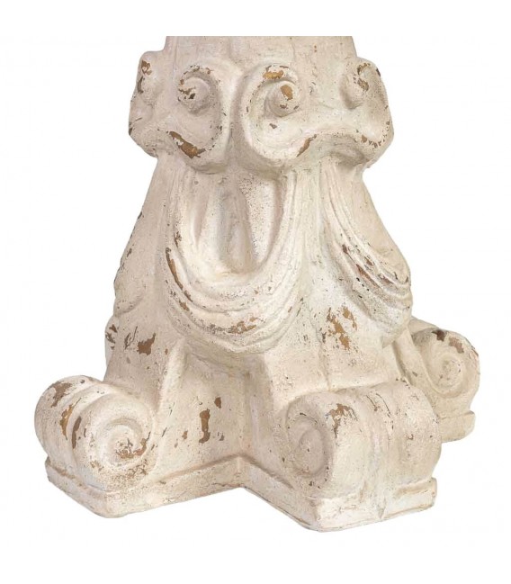 Mesa de comedor rectangular de madera maciza de abeto natural 4