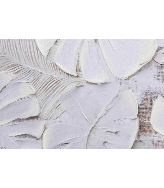 Cuadro vertical grande lienzo tonos crudos marco poliestireno 3