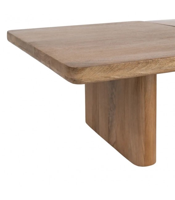 Set 2 mesas centro madera mango natural maciza 5