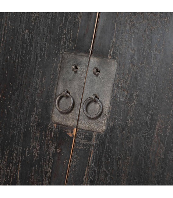 Armario alacena madera álamo negro con cuatro puertas y dos cajones 4