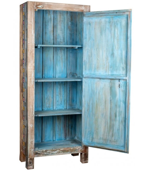 Armario alacena madera mango decorada a mano multicolor 2