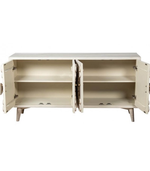 Aparador mediano étnico de madera de mango3