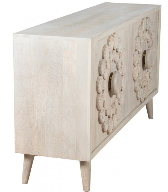 Aparador mediano étnico de madera de mango2