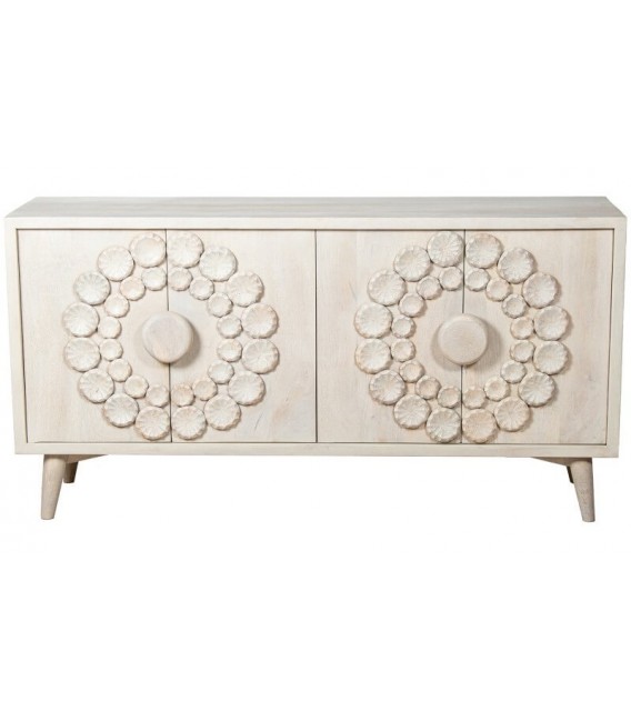 Aparador mediano étnico de madera de mango1