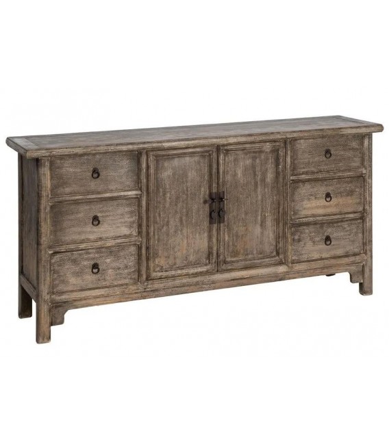 Aparador boho oriental de madera reciclada