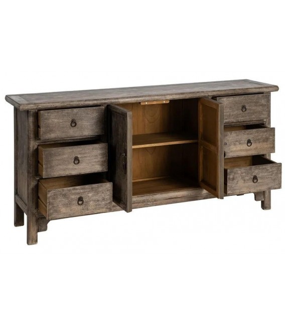 Aparador boho oriental de madera reciclada 1