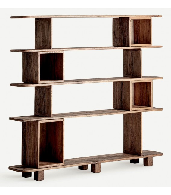 Estantería XL madera maciza de roble estilo boho vintage