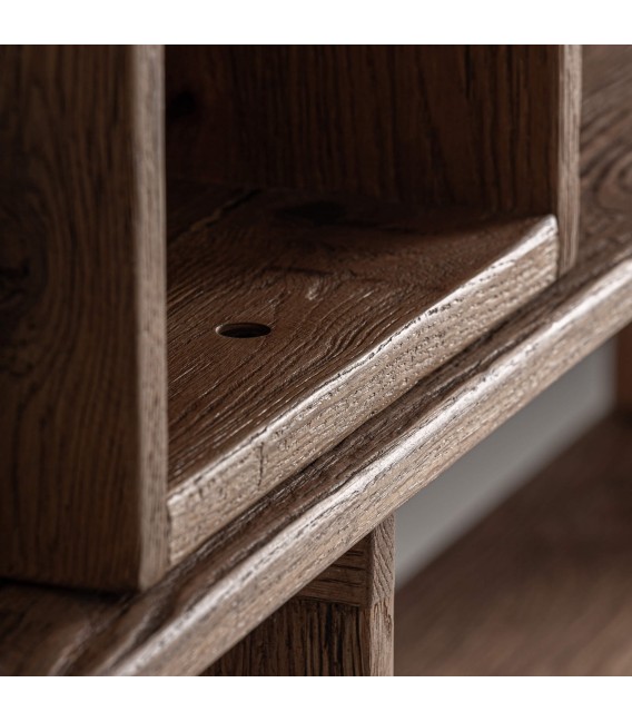 Estantería XL madera maciza de roble estilo boho vintage4