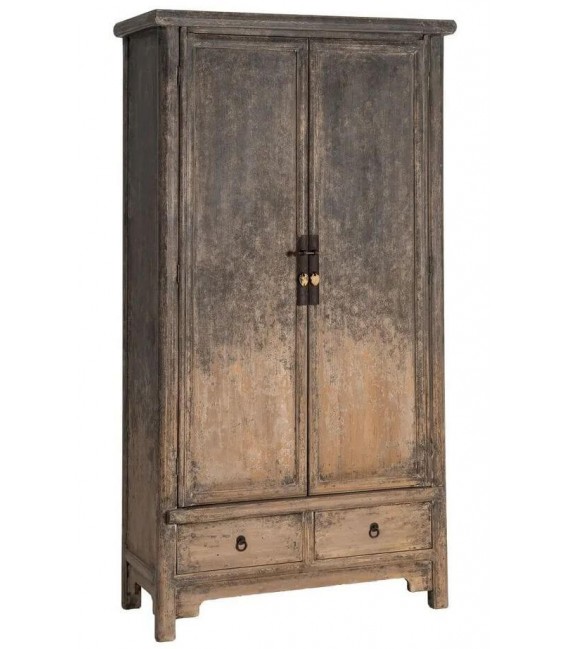 Armario alacena boho oriental 2 puertas 2 cajones pino reciclado