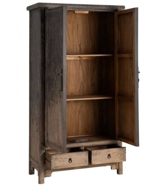 Armario alacena boho oriental 2 puertas 2 cajones pino reciclado3